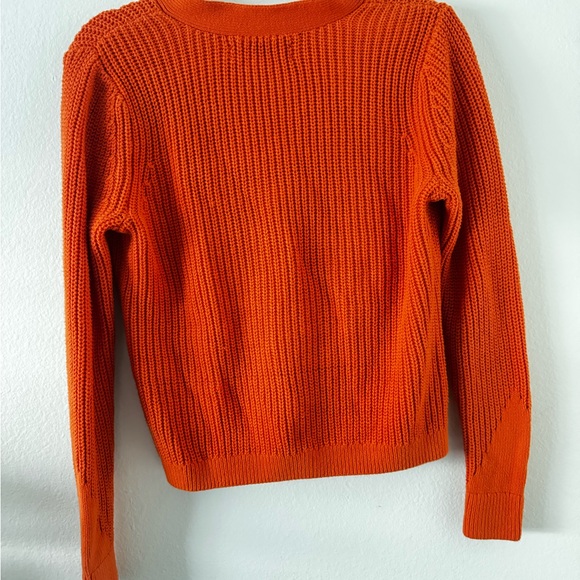 LOFT Vibrant Orange Women's Cardigan - Picture 2 of 6